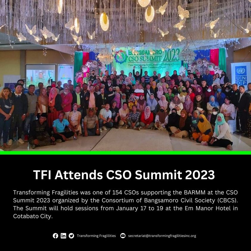 TFI Attends CSO Summit 2023 Transforming Fragilities