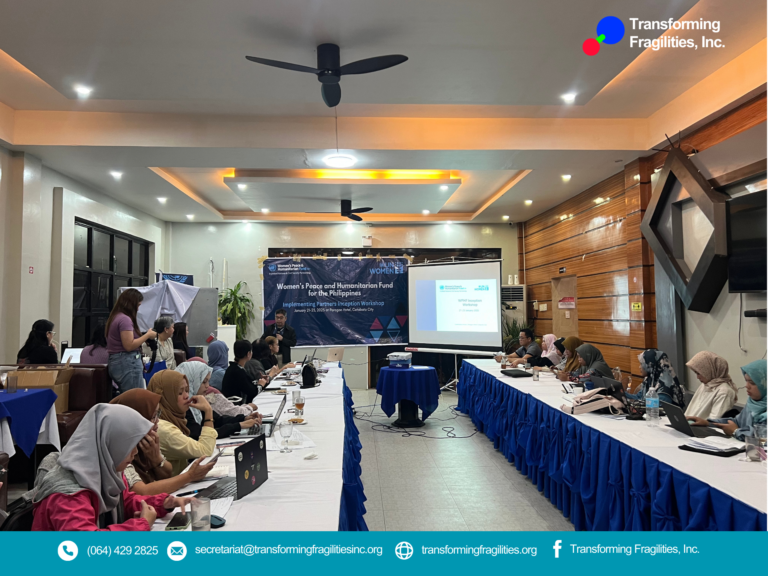 Transforming Fragilities, Inc. Participates in WPHF Implementing Partners Inception Workshop