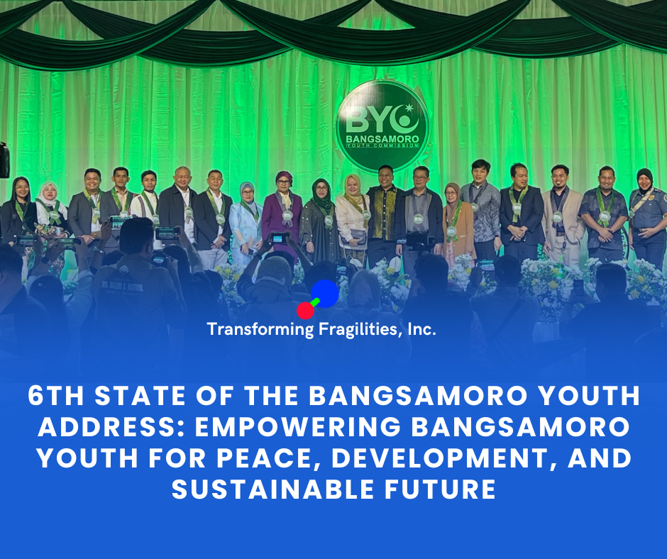 6𝐭𝐡 𝐒𝐭𝐚𝐭𝐞 𝐨𝐟 𝐭𝐡𝐞 𝐁𝐚𝐧𝐠𝐬𝐚𝐦𝐨𝐫𝐨 𝐘𝐨𝐮𝐭𝐡 𝐀𝐝𝐝𝐫𝐞𝐬𝐬: 𝐄𝐦𝐩𝐨𝐰𝐞𝐫𝐢𝐧𝐠 𝐁𝐚𝐧𝐠𝐬𝐚𝐦𝐨𝐫𝐨 𝐘𝐨𝐮𝐭𝐡 𝐟𝐨𝐫 𝐏𝐞𝐚𝐜𝐞, 𝐃𝐞𝐯𝐞𝐥𝐨𝐩𝐦𝐞𝐧𝐭, 𝐚𝐧𝐝 𝐒𝐮𝐬𝐭𝐚𝐢𝐧𝐚𝐛𝐥𝐞 𝐅𝐮𝐭𝐮𝐫𝐞