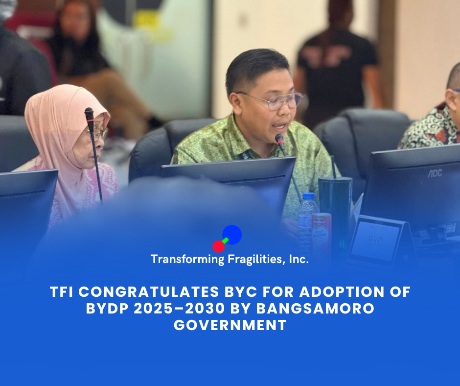 𝐓𝐅𝐈 𝐂𝐎𝐍𝐆𝐑𝐀𝐓𝐔𝐋𝐀𝐓𝐄𝐒 𝐁𝐘𝐂 𝐅𝐎𝐑 𝐀𝐃𝐎𝐏𝐓𝐈𝐎𝐍 𝐎𝐅 𝐁𝐘𝐃𝐏 2025–2030 𝐁𝐘 𝐓𝐇𝐄 𝐁𝐀𝐍𝐆𝐒𝐀𝐌𝐎𝐑𝐎 𝐆𝐎𝐕𝐄𝐑𝐍𝐌𝐄𝐍𝐓
